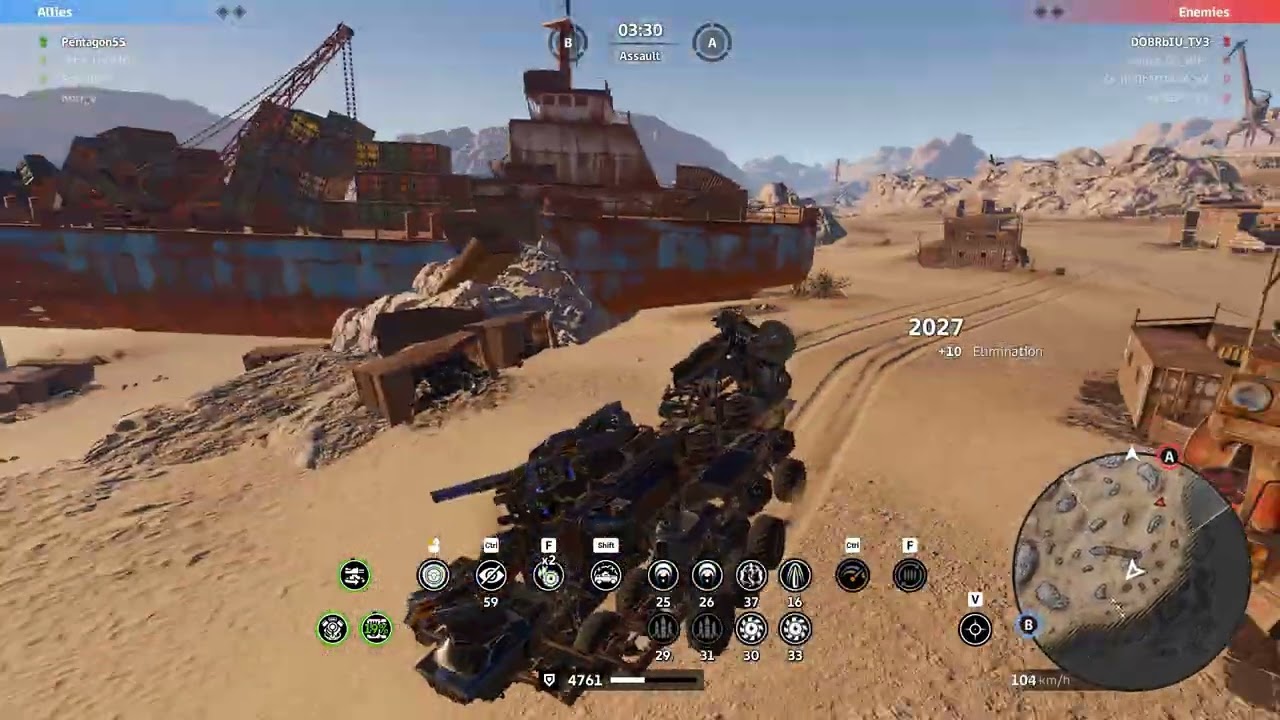 Crossout Levi CW L0V3 vs TU3
