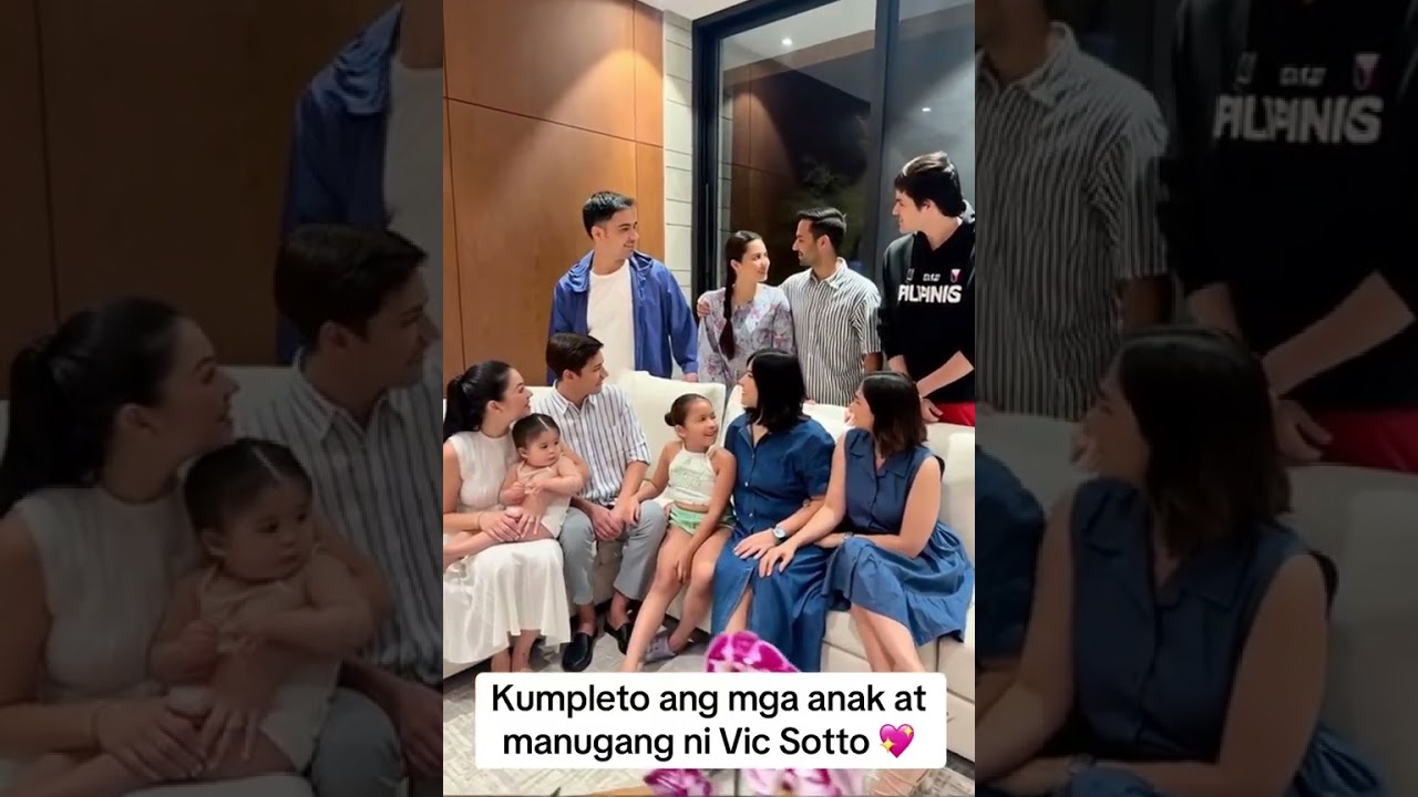 KUMPLETO ANG ANAK NI VIC SOTTO 💖 #vicsotto #paulineluna #vicosotto #danicasotto