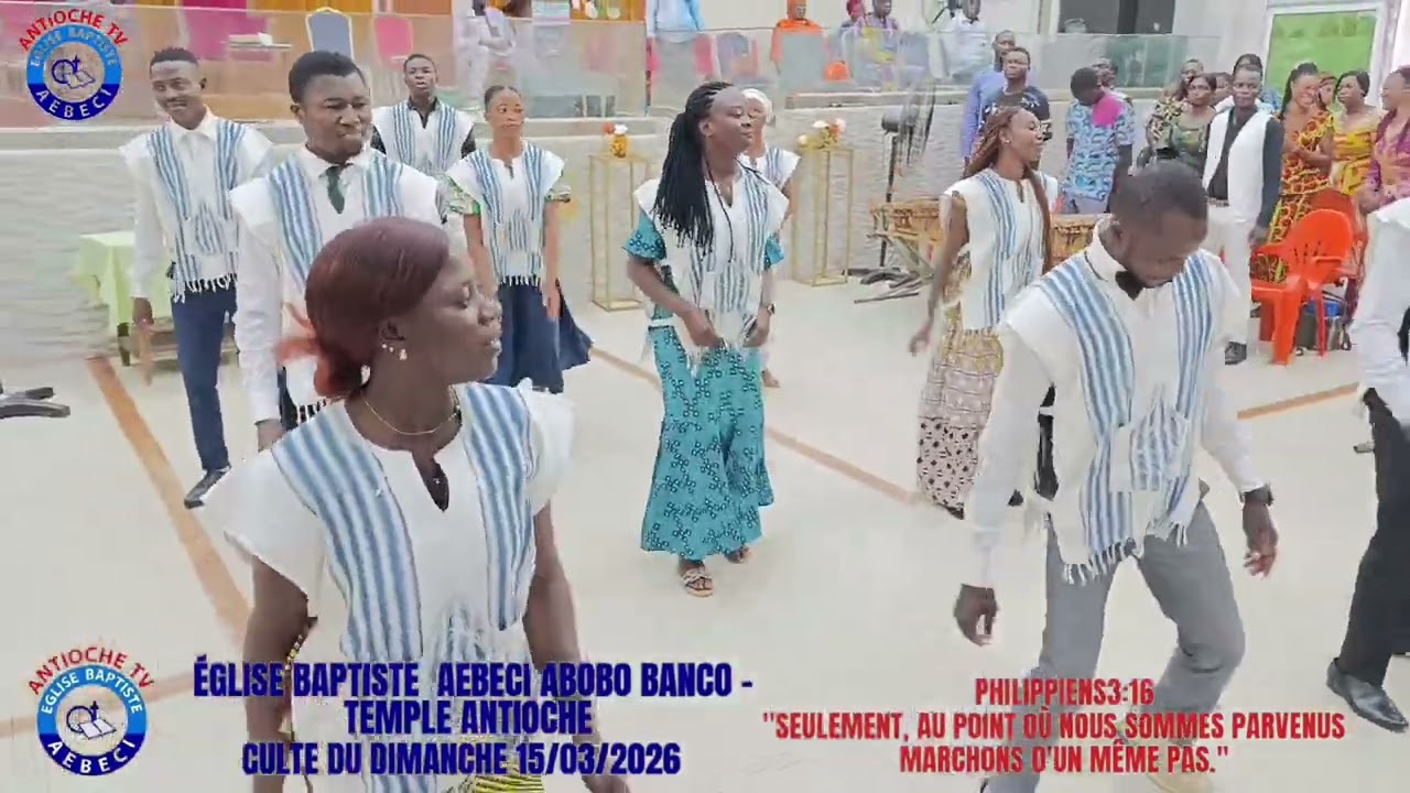 Culte du Dimanche 15/03/2026: Deuxième prestation de la chorale mont Sinaï.