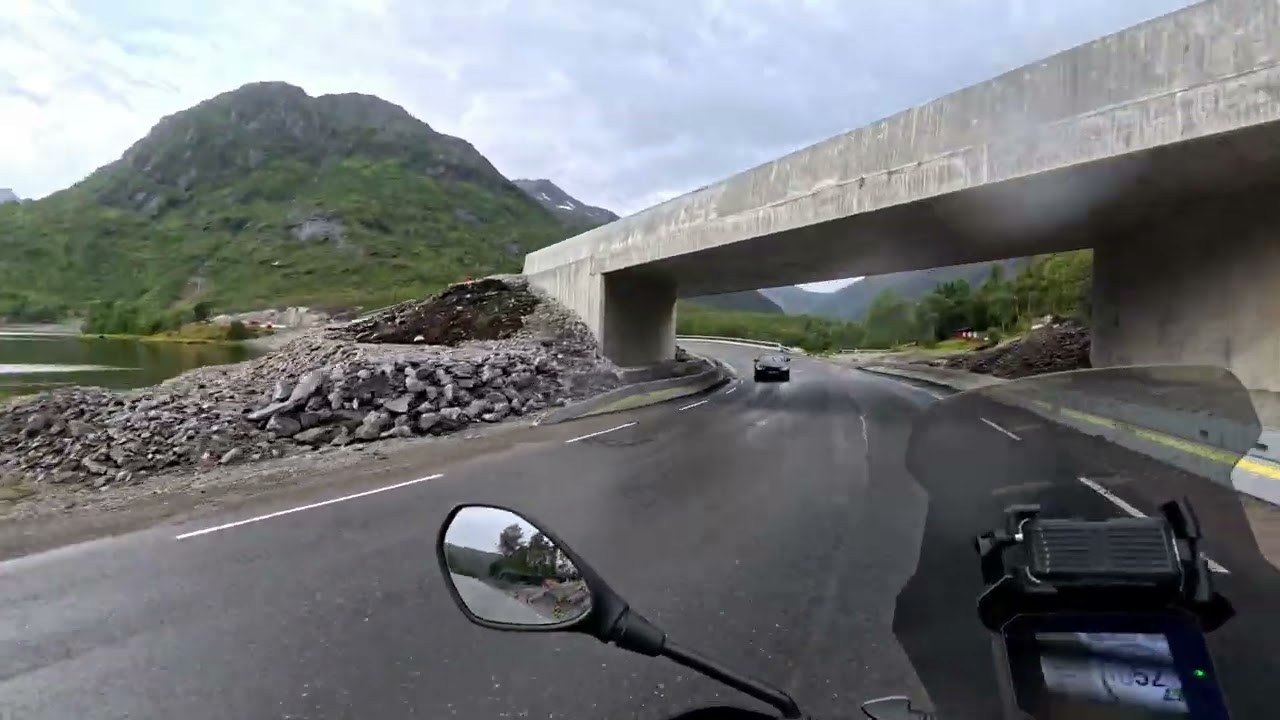 POV Relaxing Motorcycle Ride in Norway  |  Smooth Jazz Chill Mix