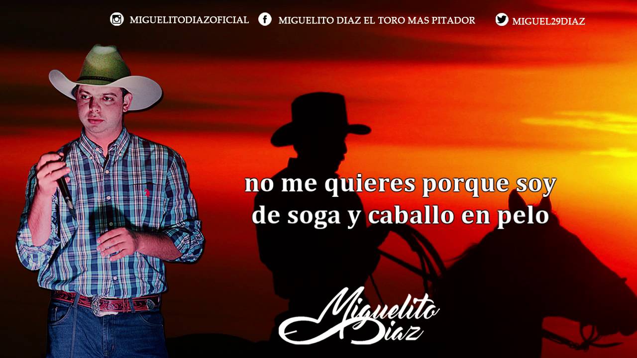 Miguelito Díaz - Yo lo que Soy es Llanero (Vídeo Letra)