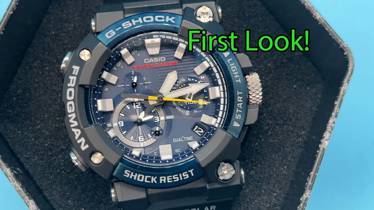 G-Shock FROGMAN analogue watch | unboxing & first look at the basic features of the GWF A1000C 1AER