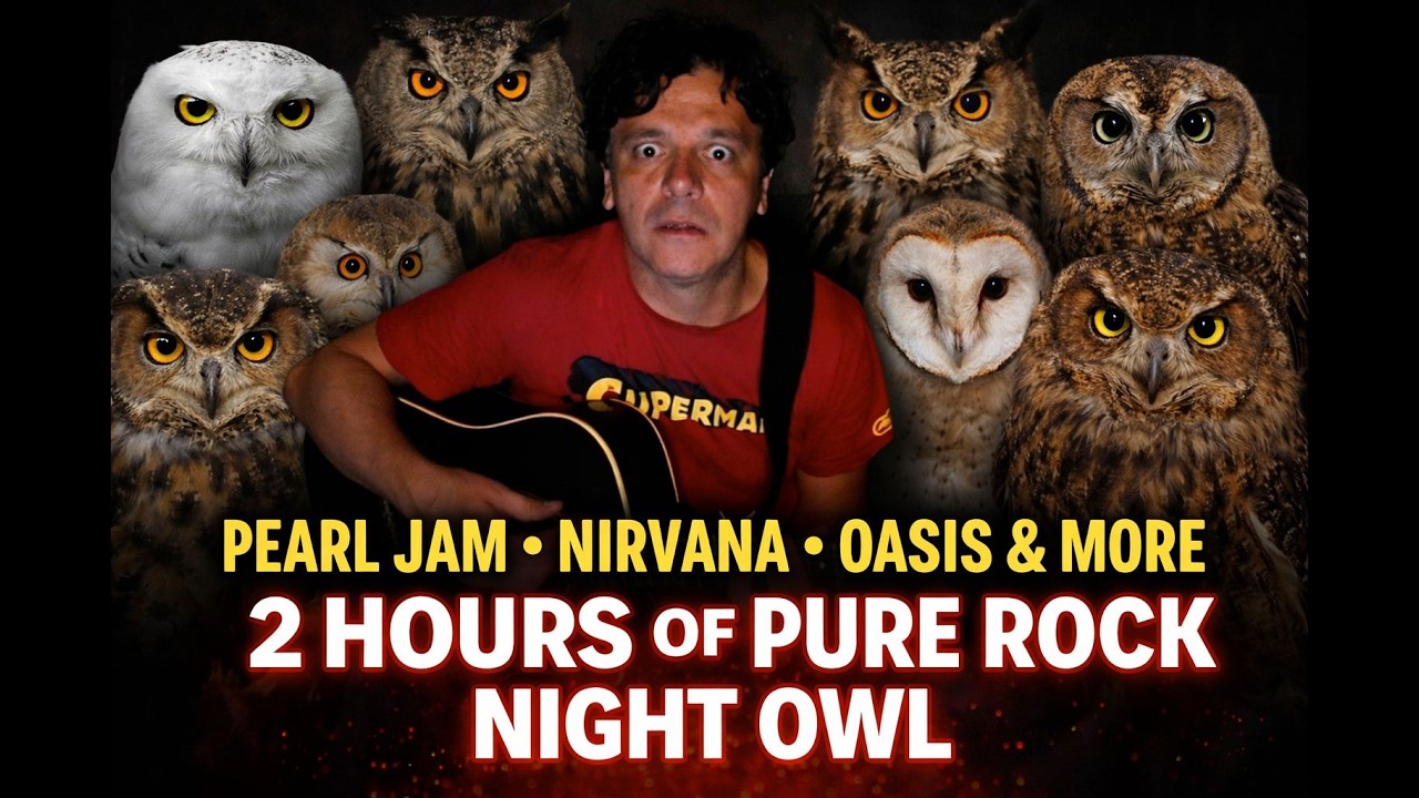 Pearl Jam, Green Day, Nirvana, Oasis & More • 2 Hours of Pure Rock 🦉ROCK NIGHT OWL