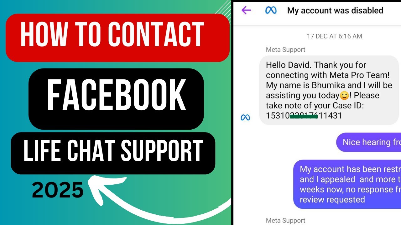 How to contact Facebook live chat support 2025