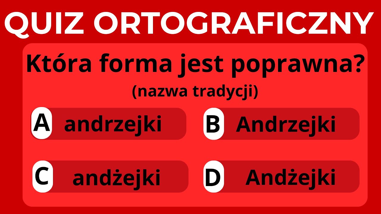 CZY ZNASZ ZASADY PISOWNI?, Tylko mistrz zdoła odpowiedzieć na 20 pytań! #quiz #ortografia 