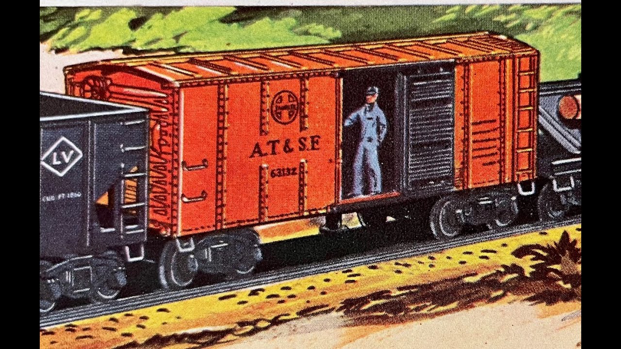 Классические поезда Lionel: послевоенные грузовые перевозки: анимированные вагоны с Человеком-рез...