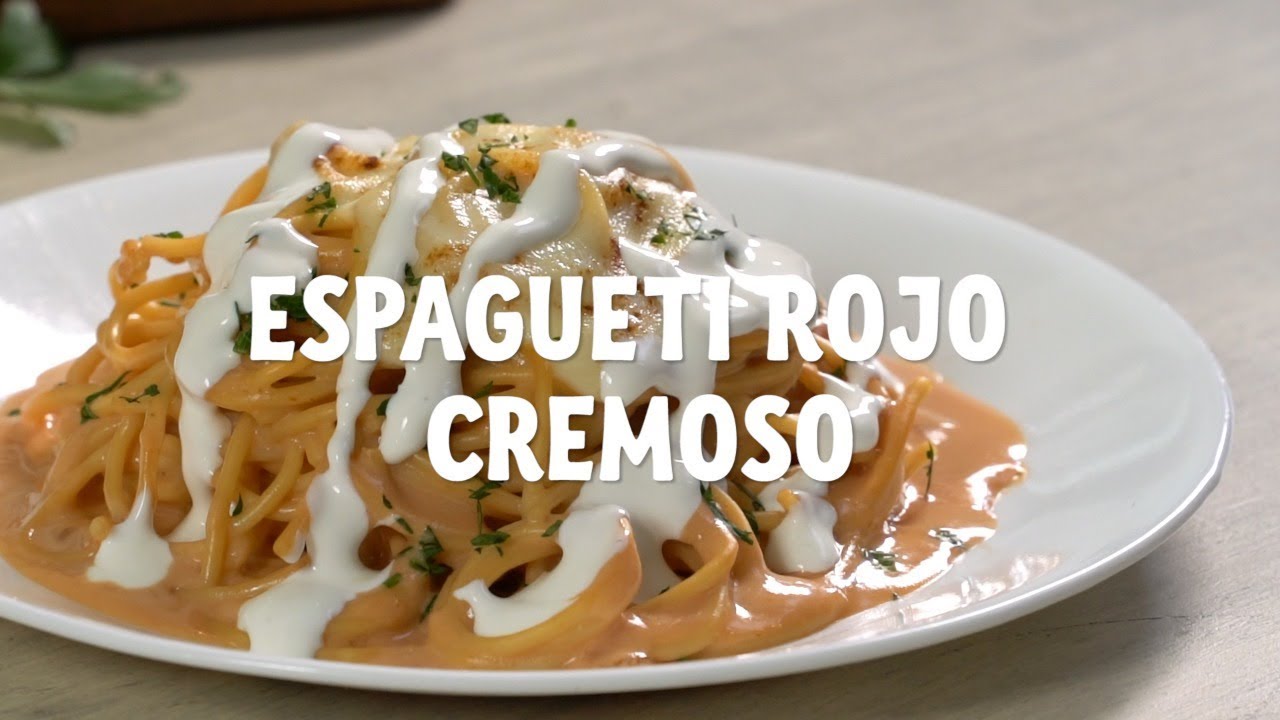 Conoce el secreto de un Espagueti Rojo Cremoso
