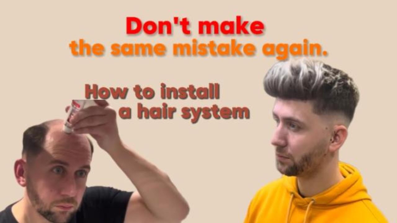 How to Install a Hair System | Step-by-Step Hair System Installation Tutorial| Lavivid hair system