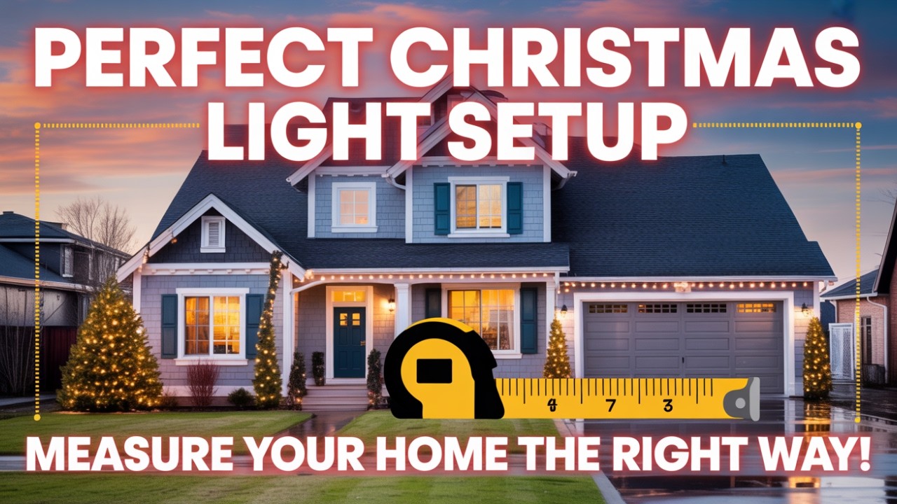 How to Measure Your Home for Permanent Christmas Lights (Step-by-Step Guide!)