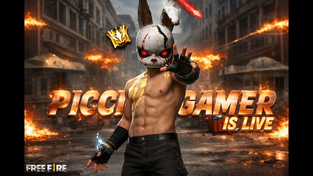 ROAD TO REGION GRANDMASTER ❤️! PICCI GAMER IS LIVE !! FREE FIRE GAMEPLAY !♥️💫