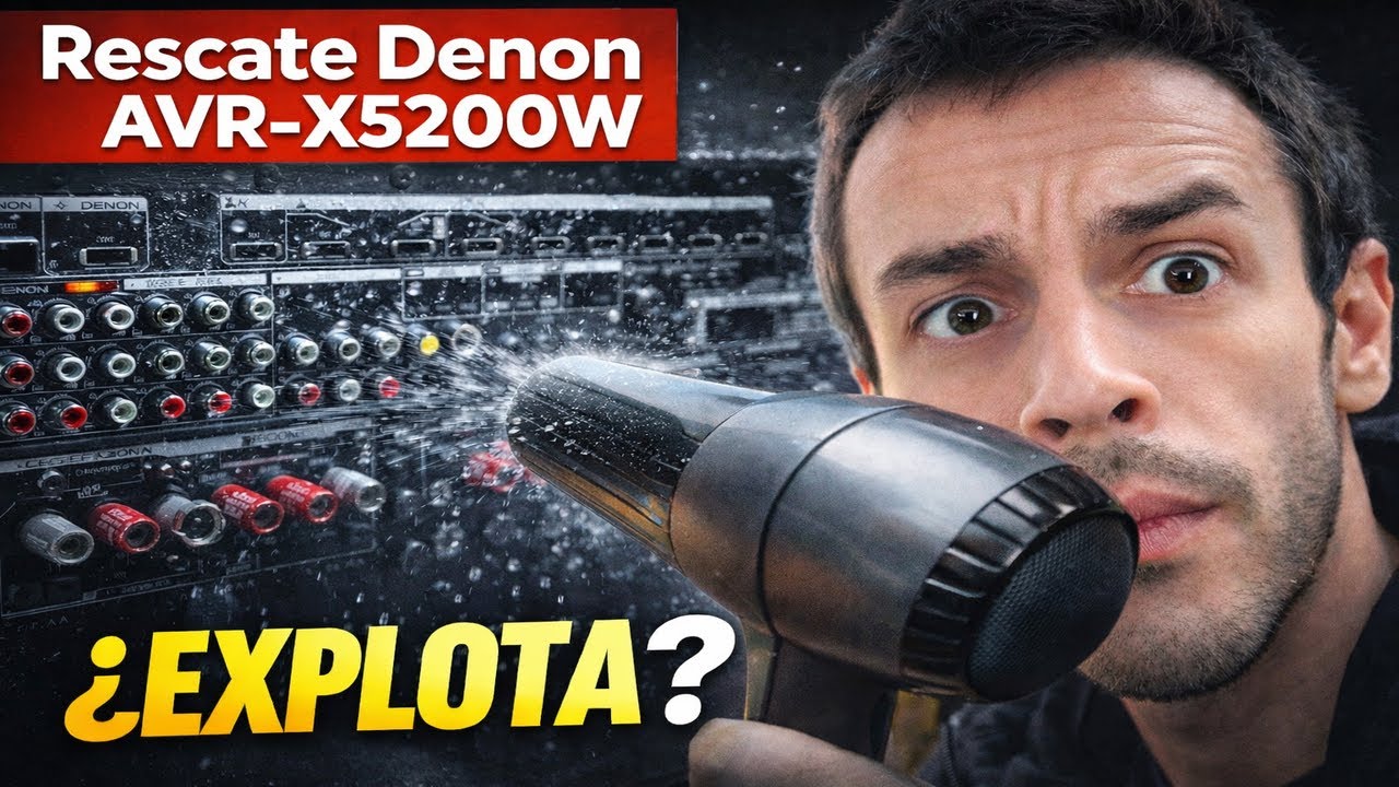 Rescate Denon AVR-X5200W mojado ¿Sobrevive al encendido?