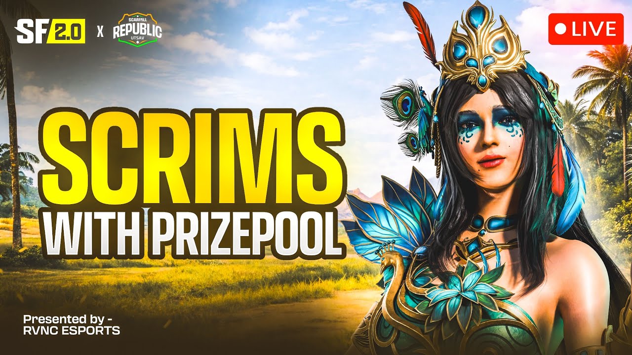 🏆 SCARFALL DAILY PP SCRIMS || RVNC ESPORTS || DAY 7