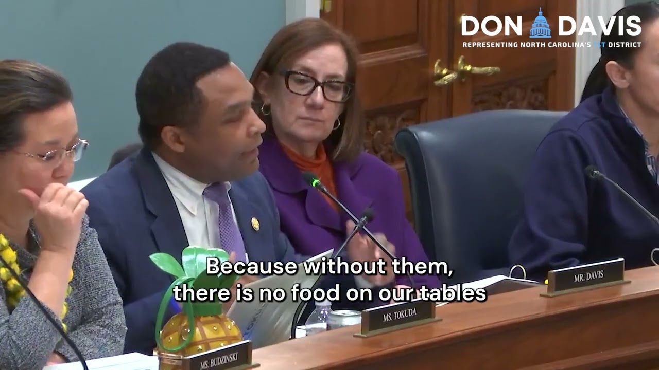 Congressman Davis Provides Opening Remarks at Farm Bill Markup