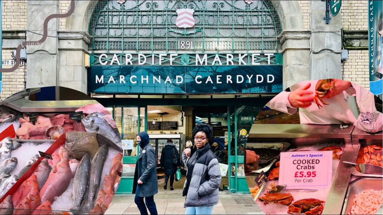 UK market Vlog | Cardiff Market | sea food in Cardiff city| Uk travel Vlog #marketvlog #cardiff