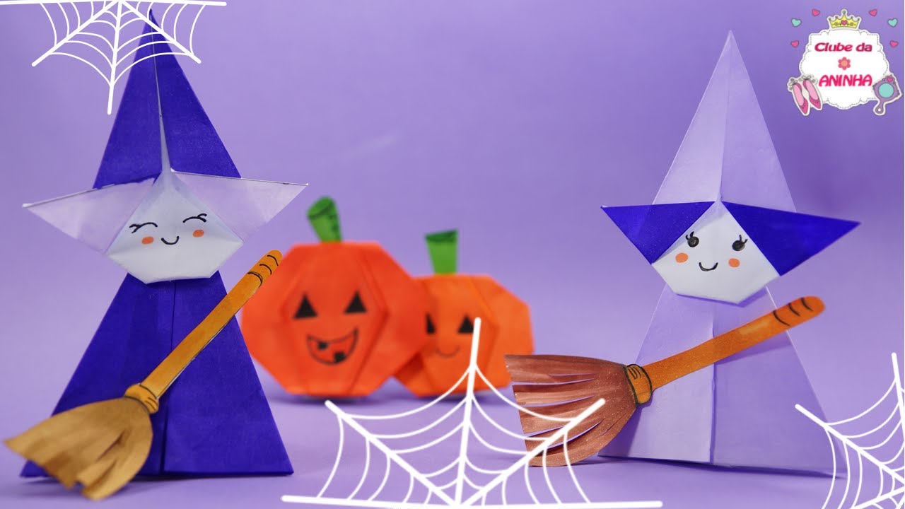 ORIGAMI - Bruxa - Witch - Bruja