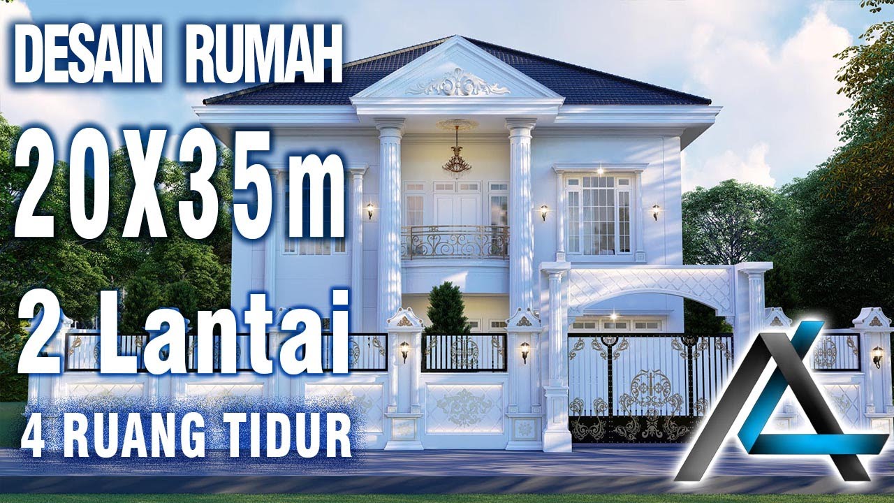DESAIN RUMAH 20 x 35 meter I Kalimantan – RUMAH KLASIK MODERN