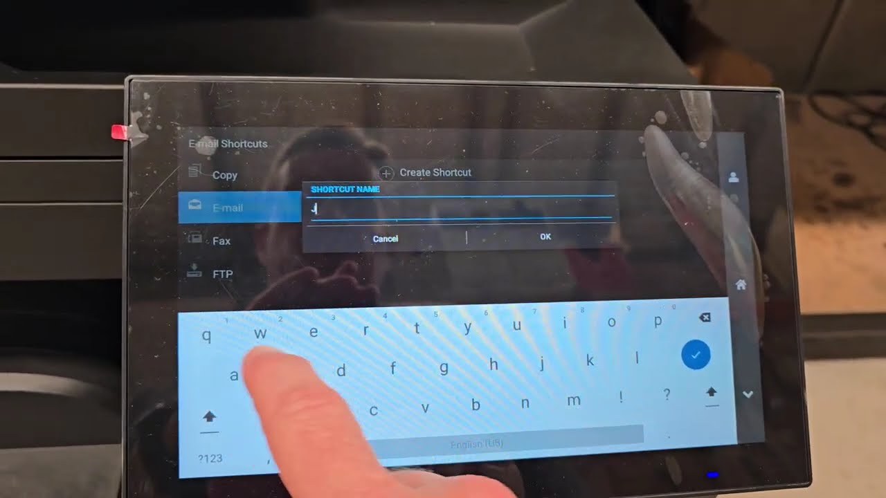 Address Book and Shortcut Creation on Lexmark