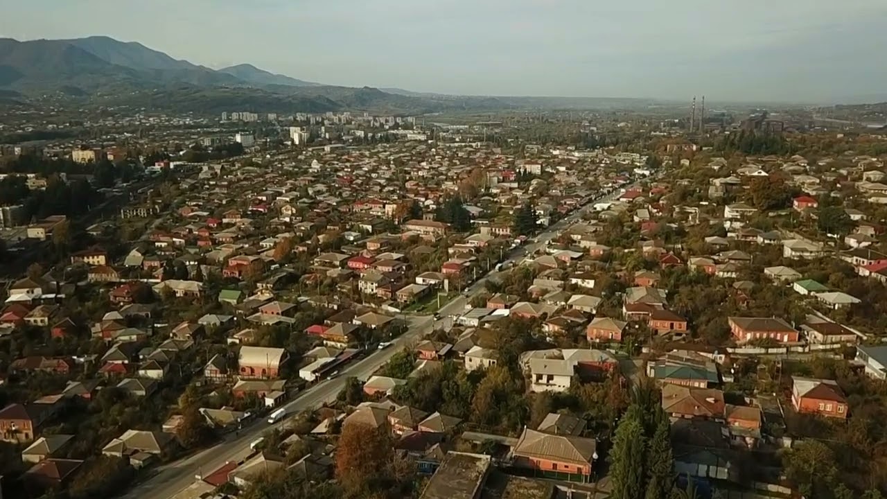 Welcome to Georgia. Zestafoni aerial.