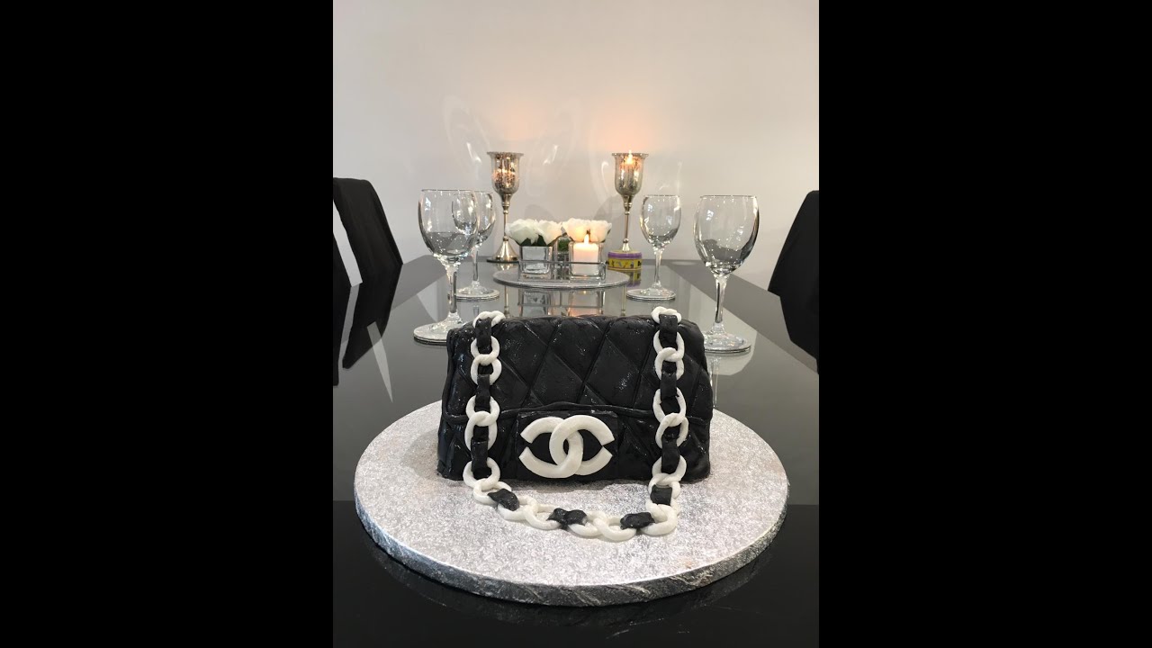 Krok po kroku Tort w ksztalcie torebki Chanel