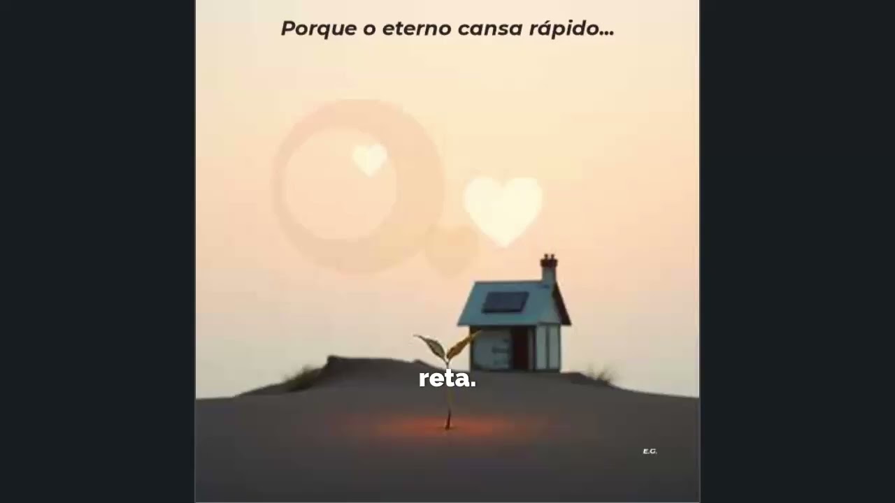Porque o eterno cansa rápido