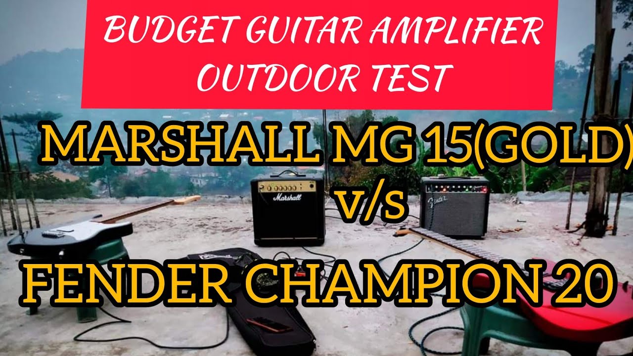 MARSHALL v/s FENDER Guitar Amp 🔥🔥🔥 Outdoor Test... Budget beginners Amplifiers under 10k