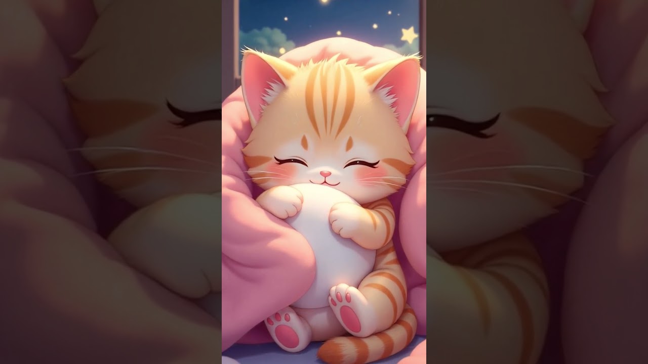 Dubi Dubi Dum 💤 Cat's Sleepy Lullaby Moment 🌙🐱
