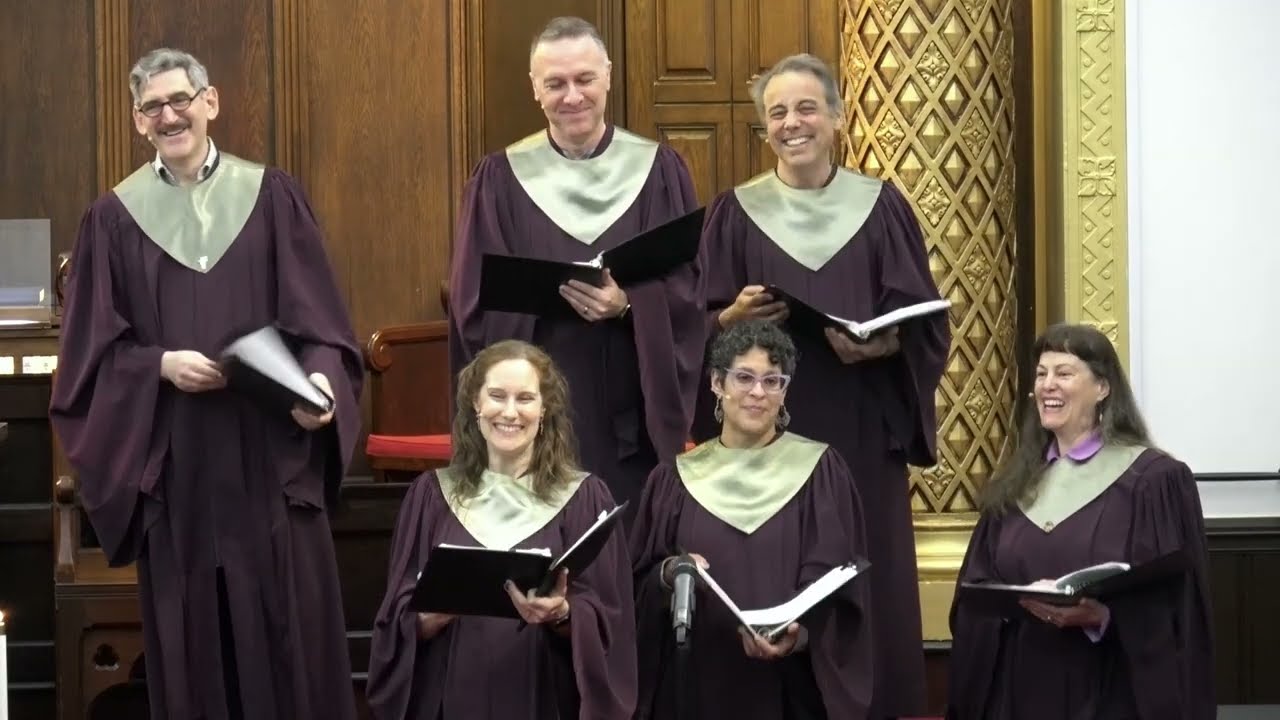 Church choir sings "How Sweet the Sound" by Mark Hayes