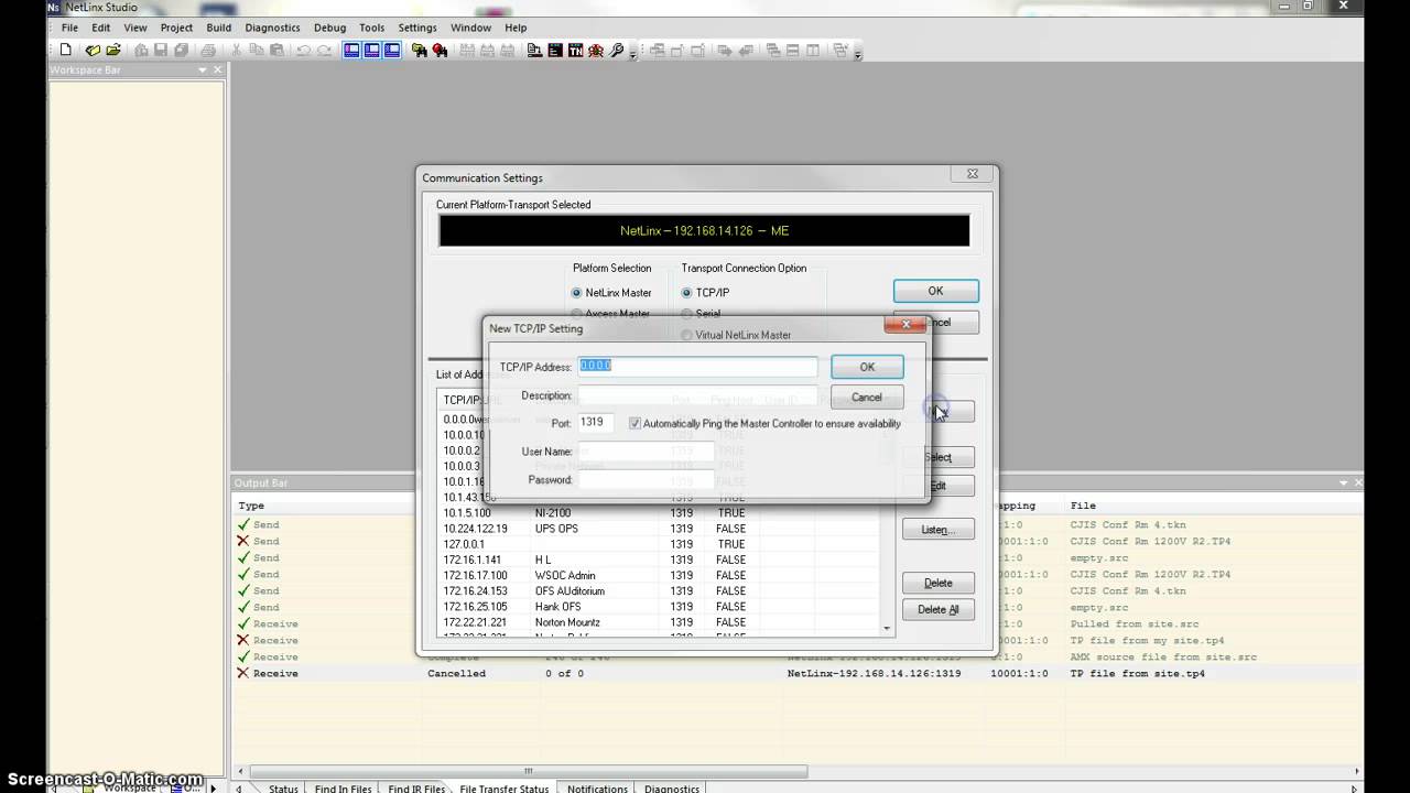 Pulling AMX files