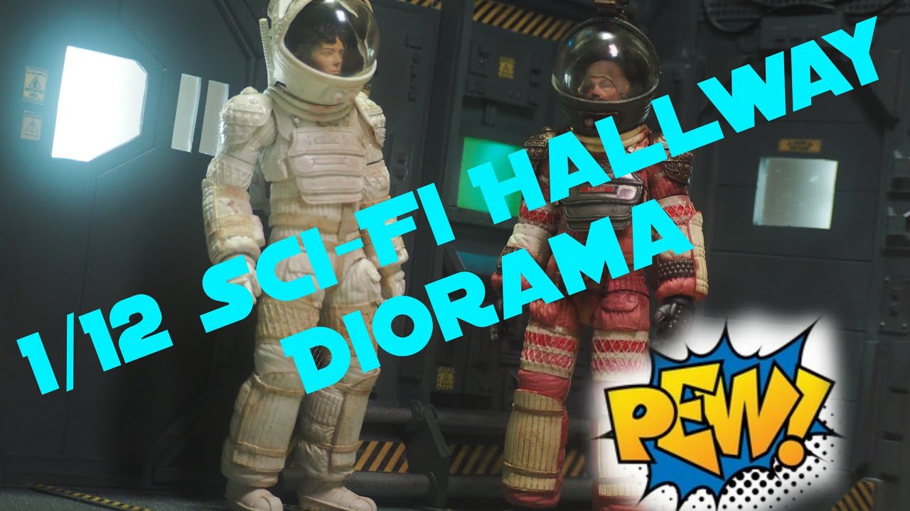 rebel_dioramas: 1/12 Sci-Fi Hallway Diorama