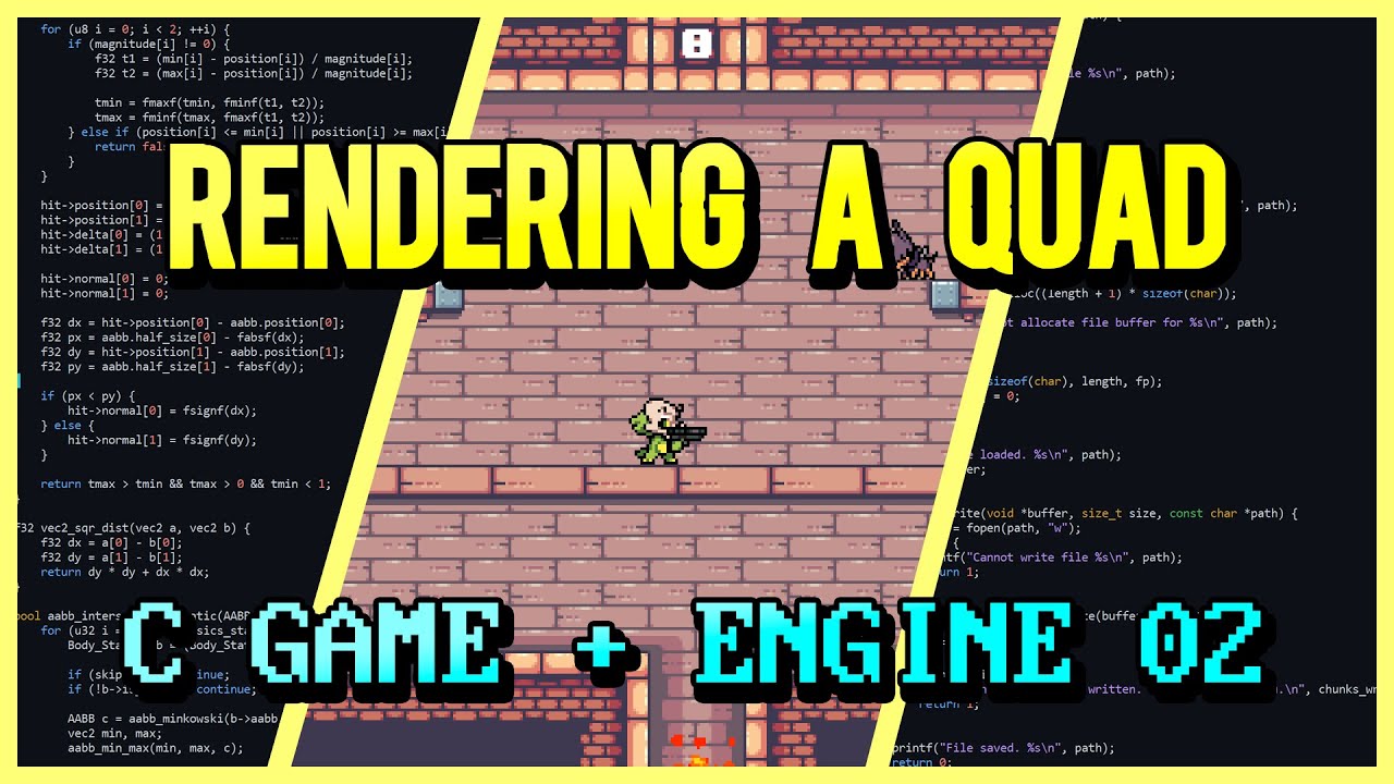Rendering a Quad | C Game + Engine From Scratch 02