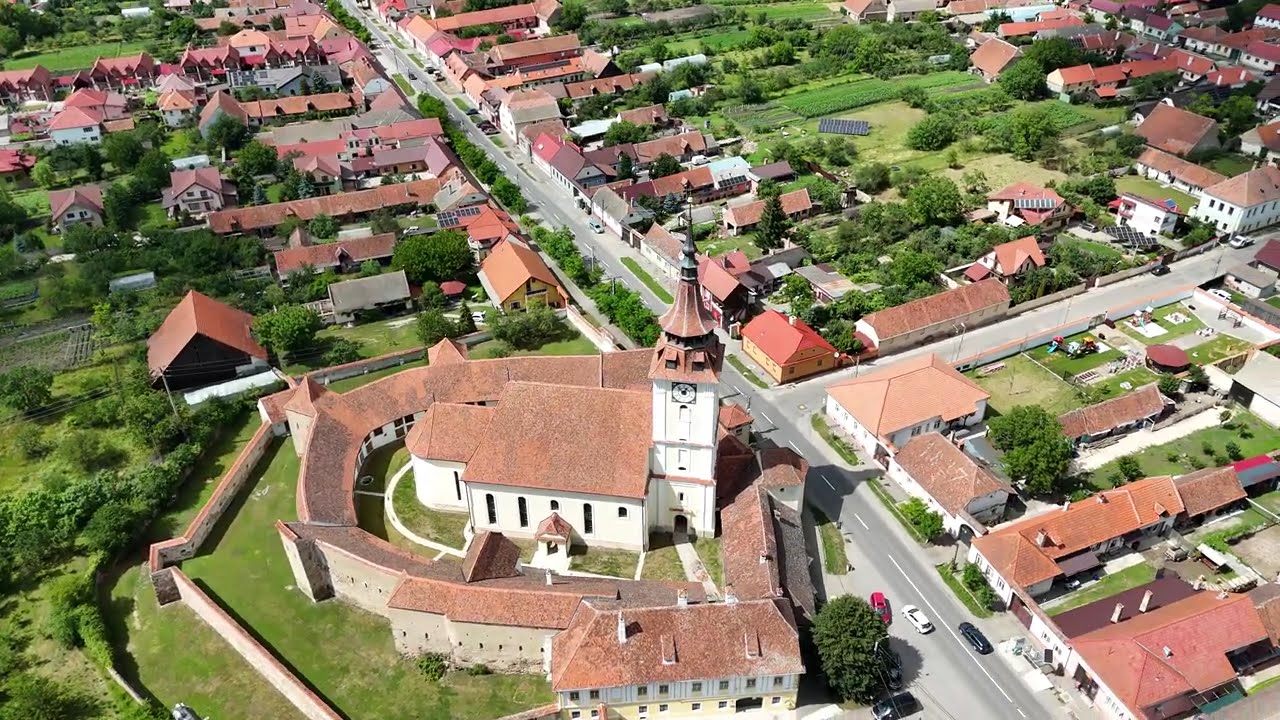 The Fortified Evangelical Church of S&acirc;npetru  #dji #drone #dronevideoproduction #romania #history