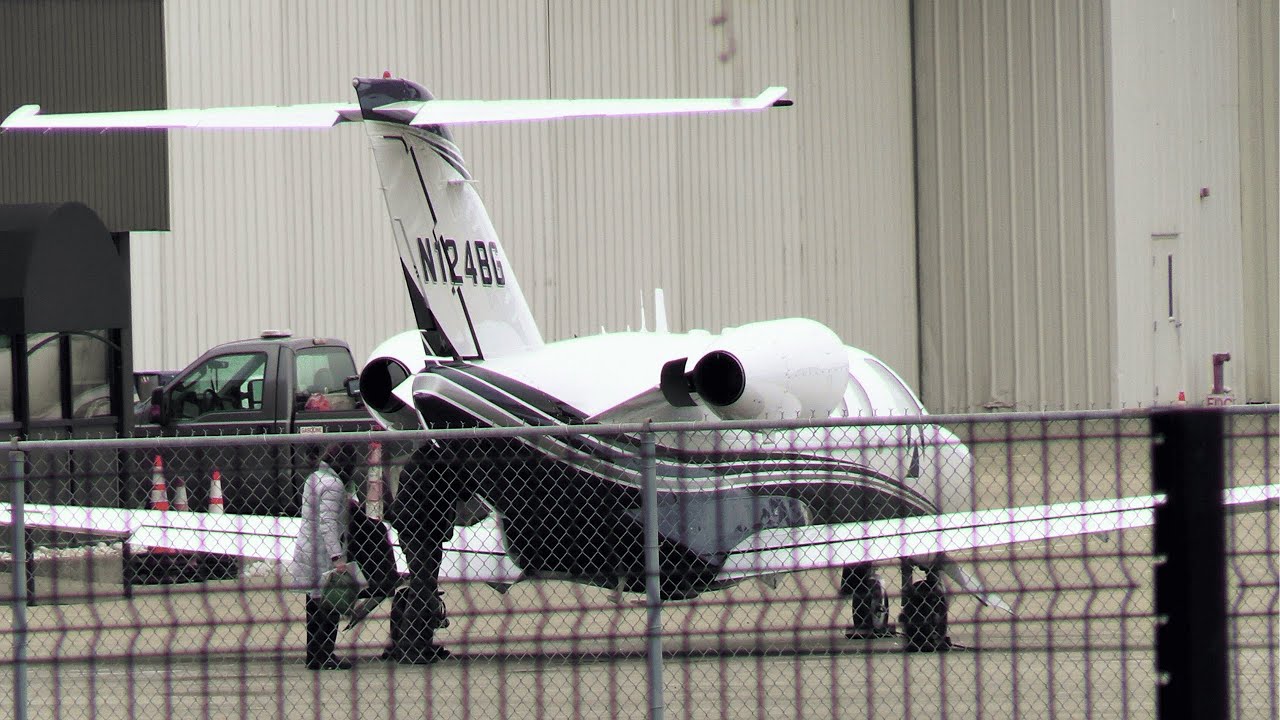 Couple Loads Their Citation Jet Prior to Departing Lunken Field - ANYBODY KNOW ABOUT ADVANCE JETS?
