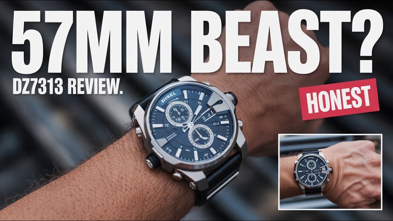 Diesel Mr. Daddy 2.0 DZ7313 Review — 57mm Oversized Chronograph | Specs, Wear Test & Buy Link