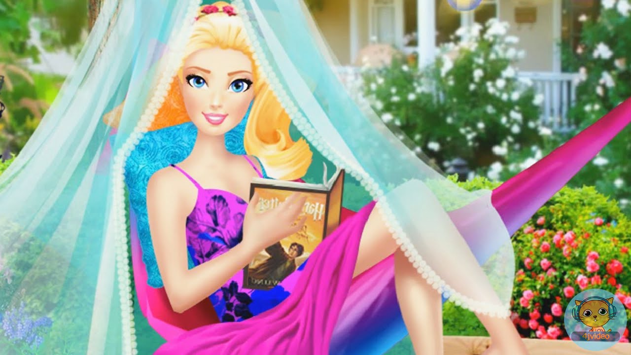 Barbie's Perfect Reading Corner - Barbie Princess games videos for kids - 4jvideo