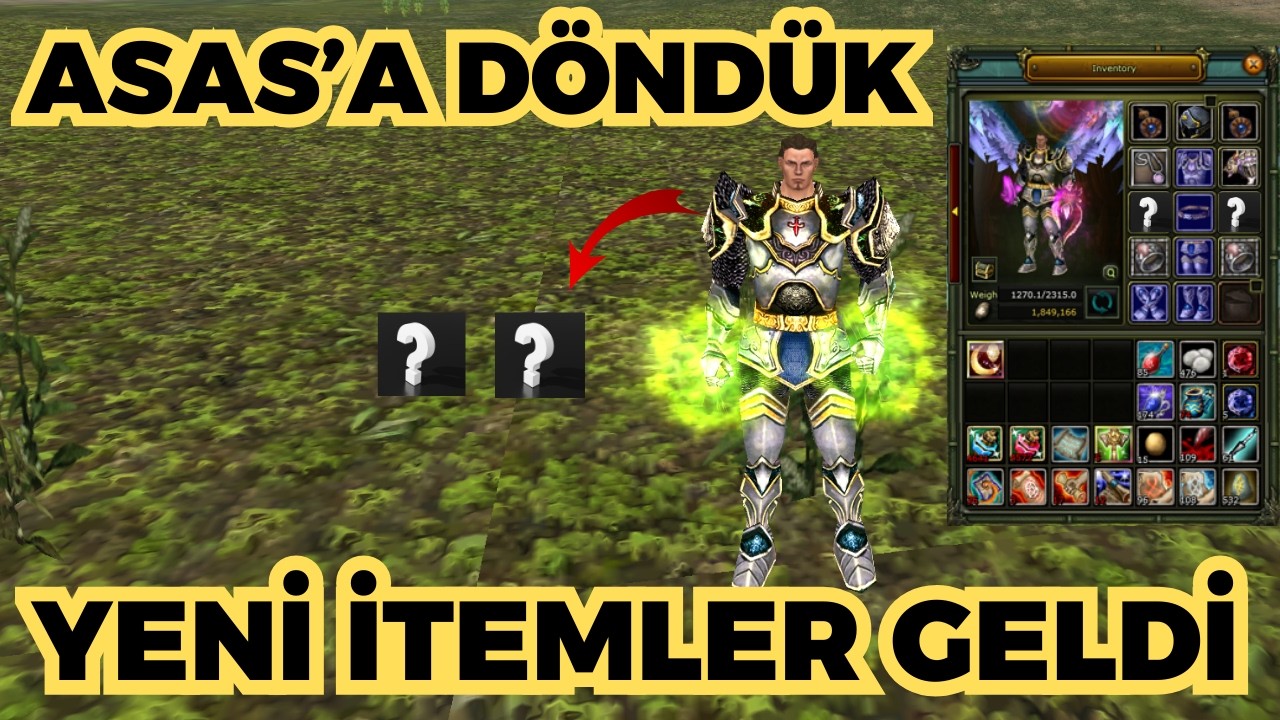 YENİ İTEMLER GELDİ.! ASAS´A DÖNDÜK SONUNDA.!  Knight Online ZERO ASAS SERİSİ