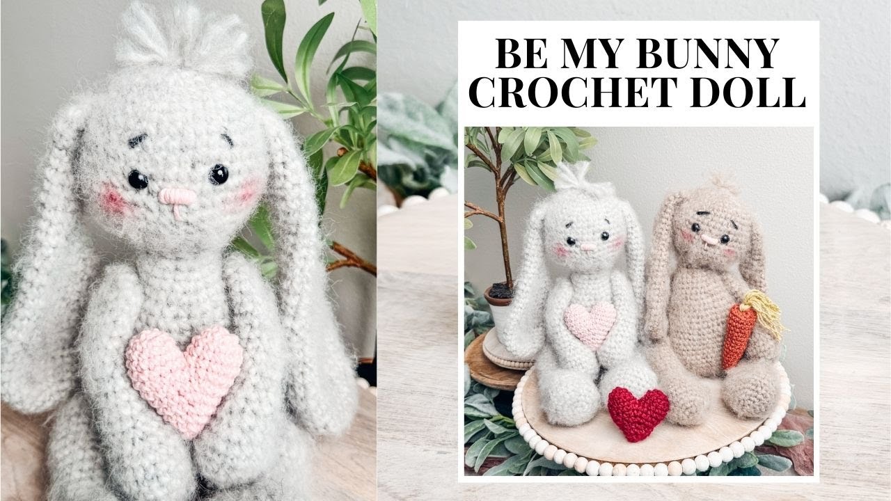 Be My Bunny Crochet Pattern - Free Pattern for Valentines or Easter