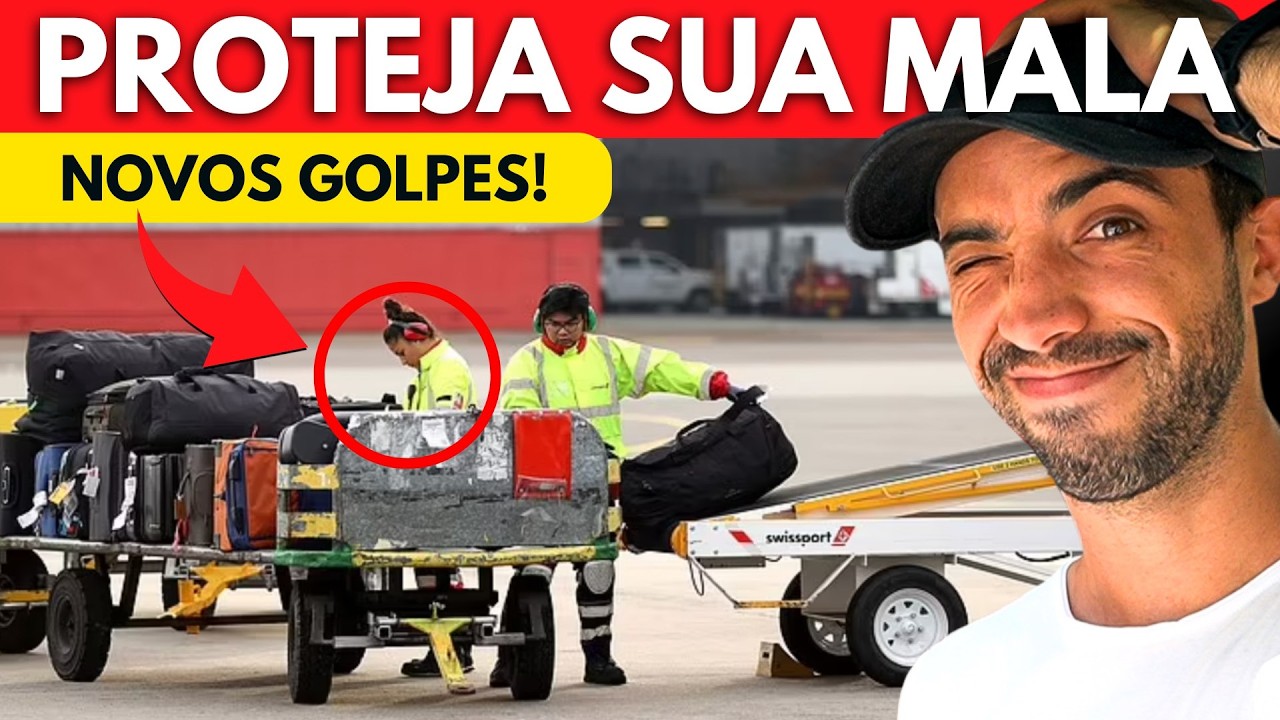 ALERTA ROUBO de MALAS NO AEROPORTO - Faça ISSO!