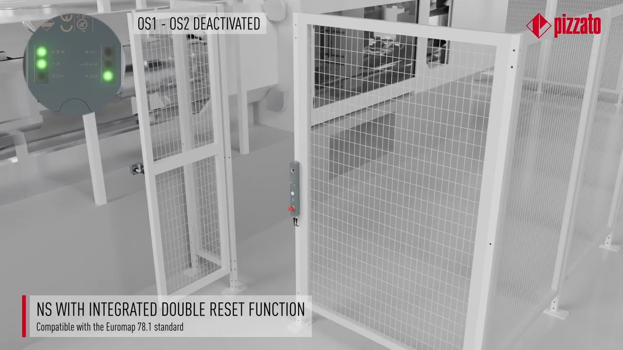 RFID safety interlock with lock and reset function NS series