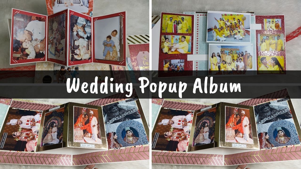 Best Popup Scrapbook | Wedding popup Scrapbook  | Beautiful Scrapbook Idea | Flip Through