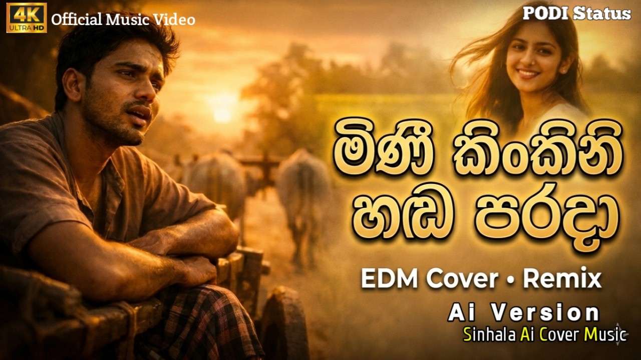 මිණි කිංකිනි හඬ පරදා | Sinhala AI Cover | Suno AI Song | Flow AI Video | Podi Status