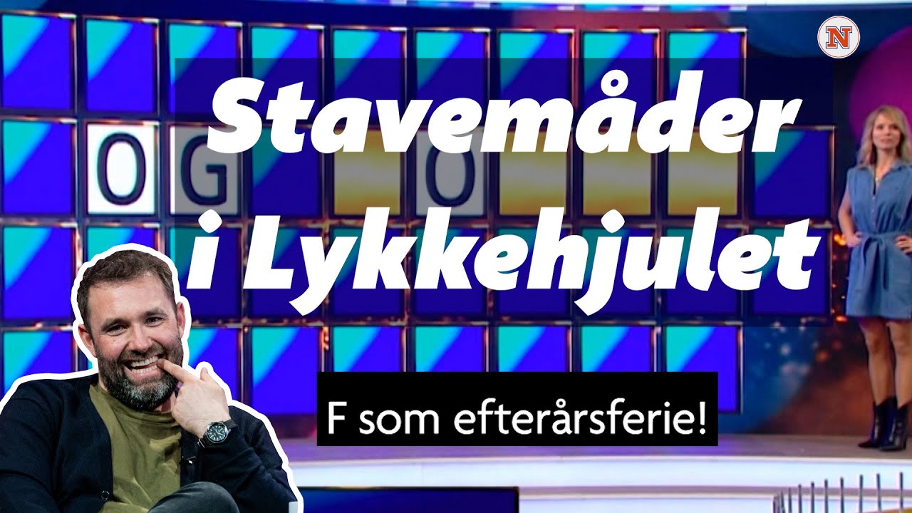 T som strand: Kreative stavemåder i Lykkehjulet