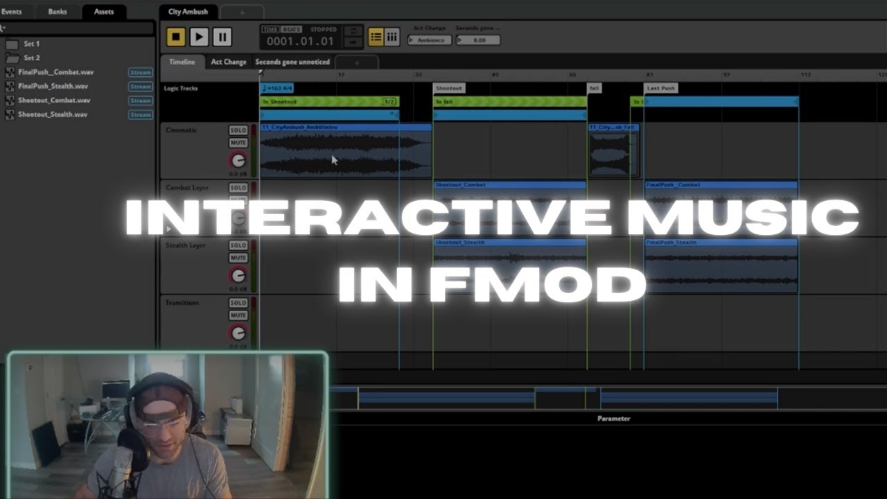 FMOD Tutorials: Making A Basic Adaptive Music Loop In FMOD