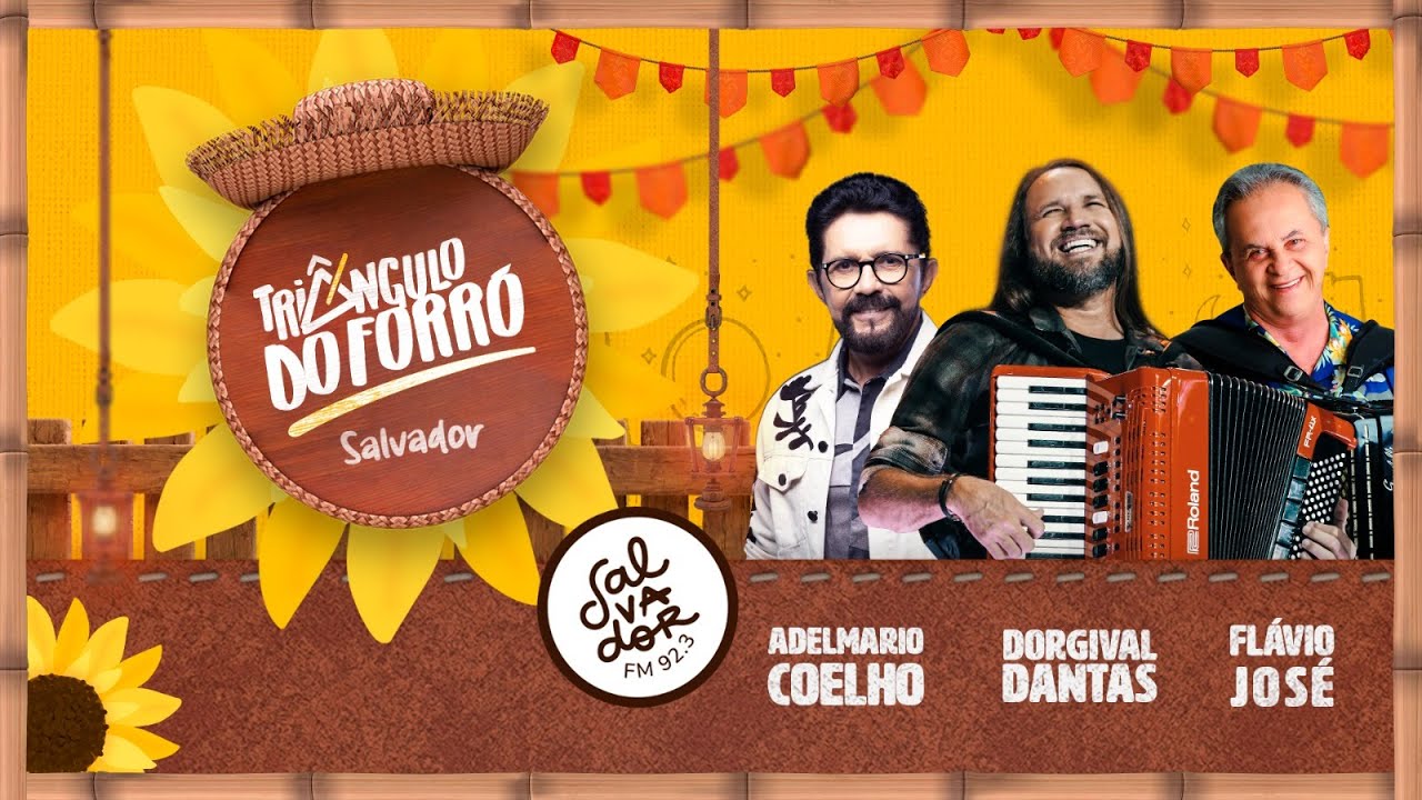 Triângulo do Forró AO VIVO – Adelmário Coelho, Dorgival Dantas, Flávio José (09/05/25) - Salvador FM