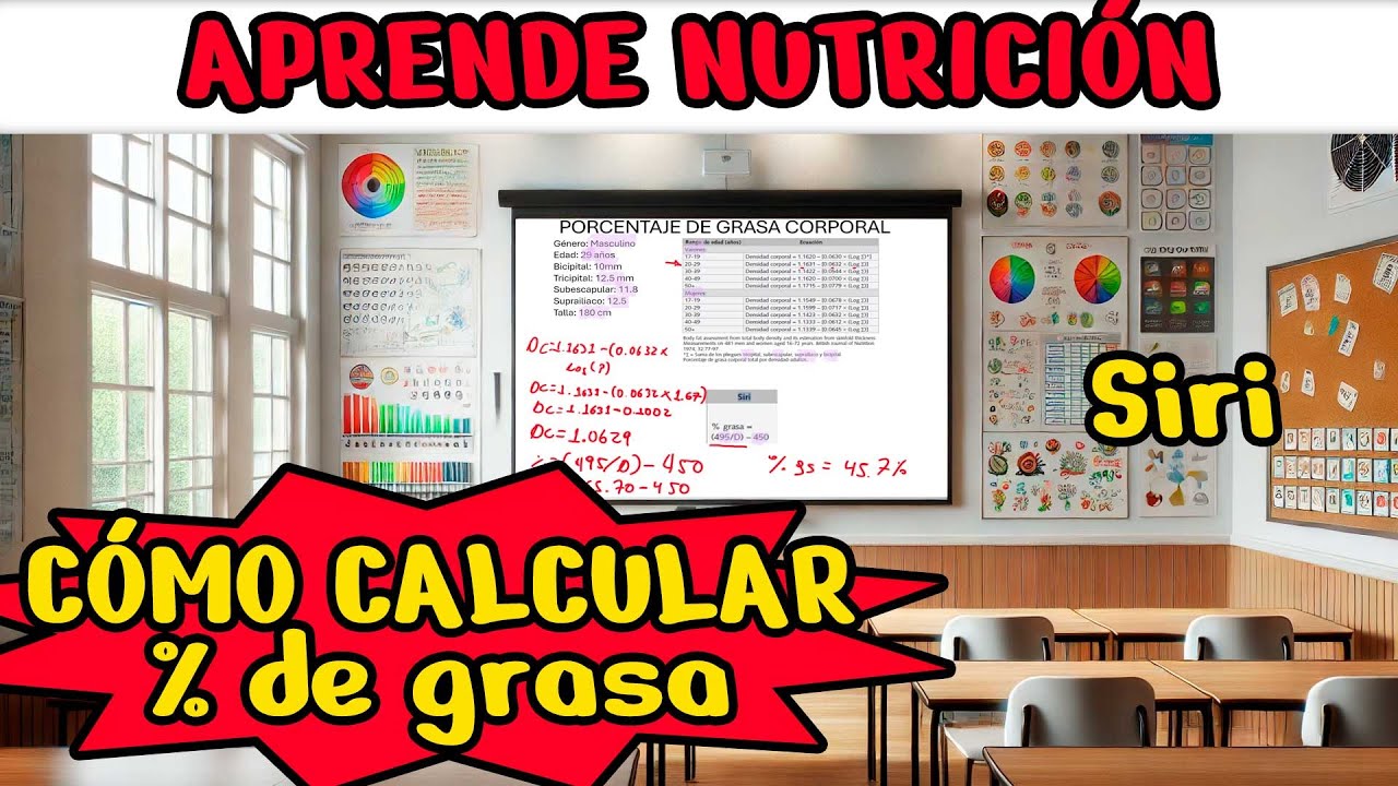 Como calcular el porcentaje de grasa | Ecuación de Siri | Tutorial definitivo