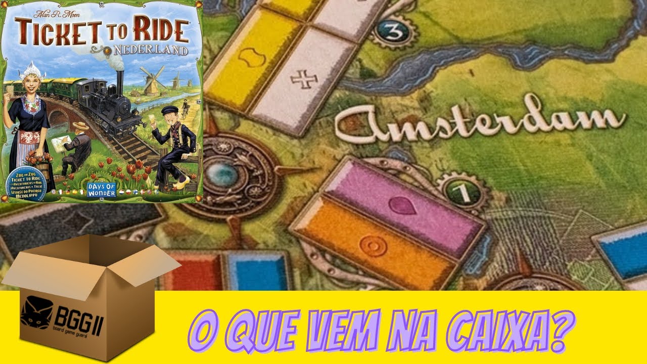 Ticket to Ride Holanda  - O que Vem na Caixa