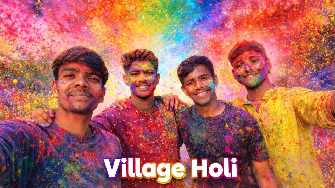 Village ki Holi Masti 🤪2026 | Friends ke saath Rang, aur Full Fun Vlog