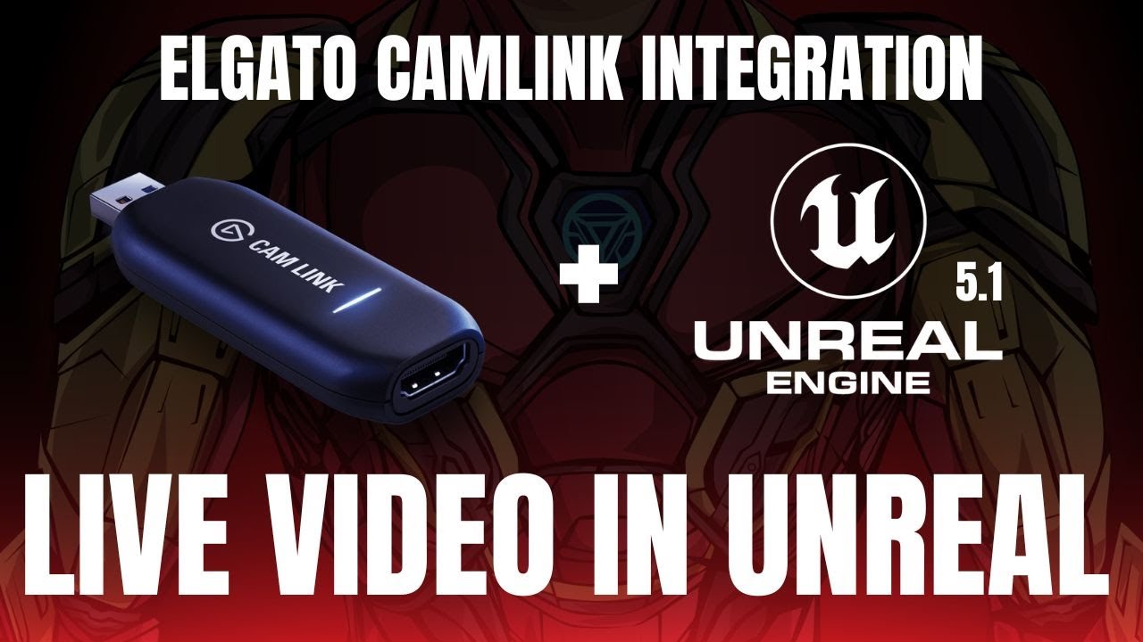 How to Add Camera or Monitor Into Unreal 5.1 using Elgato CamLink