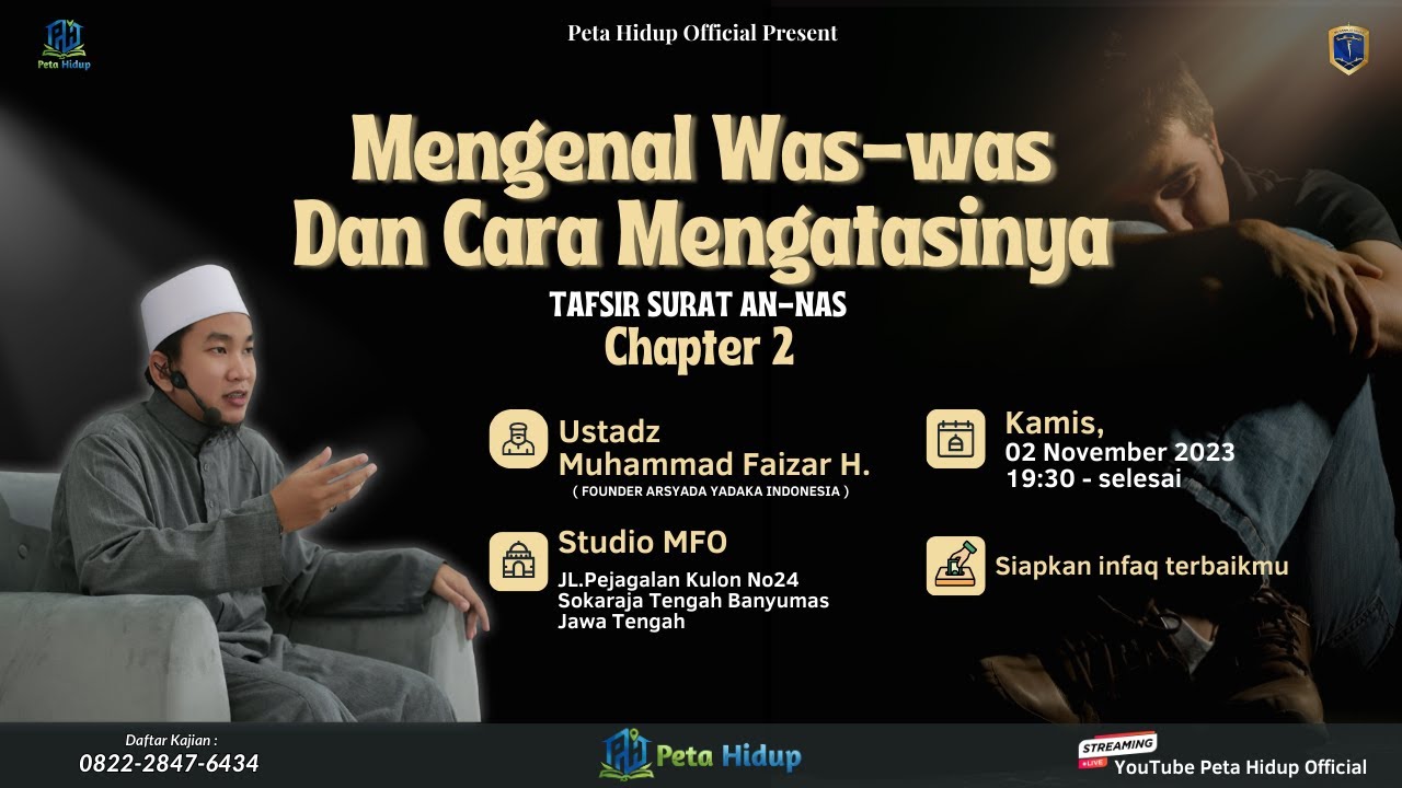 🔴 LIVE KAJIAN | MENGENAL WAS-WAS DAN CARA MENGATASINYA - USTADZ MUHAMMAD FAIZAR