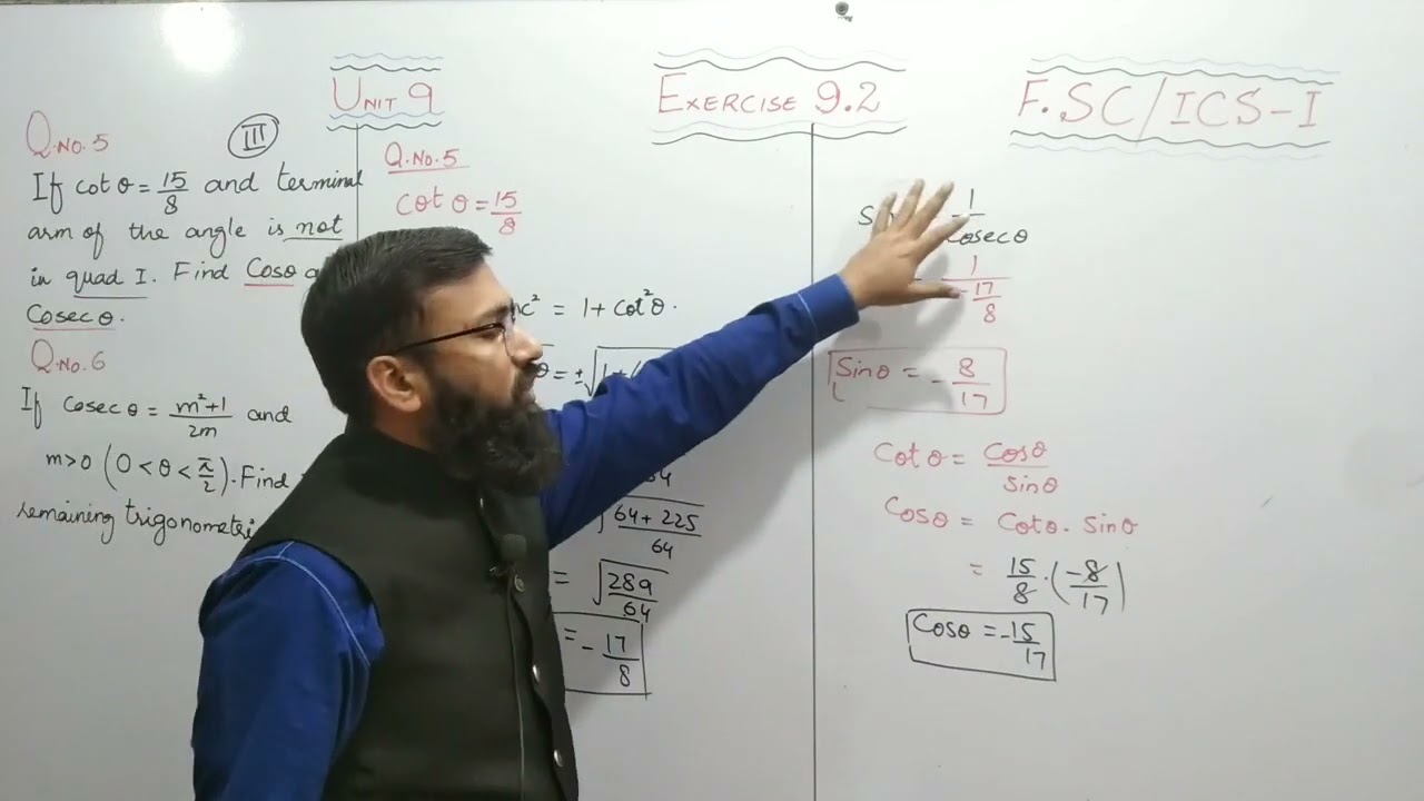 FSc ICS Part I Math Ex 9.2 Q5 and Q6