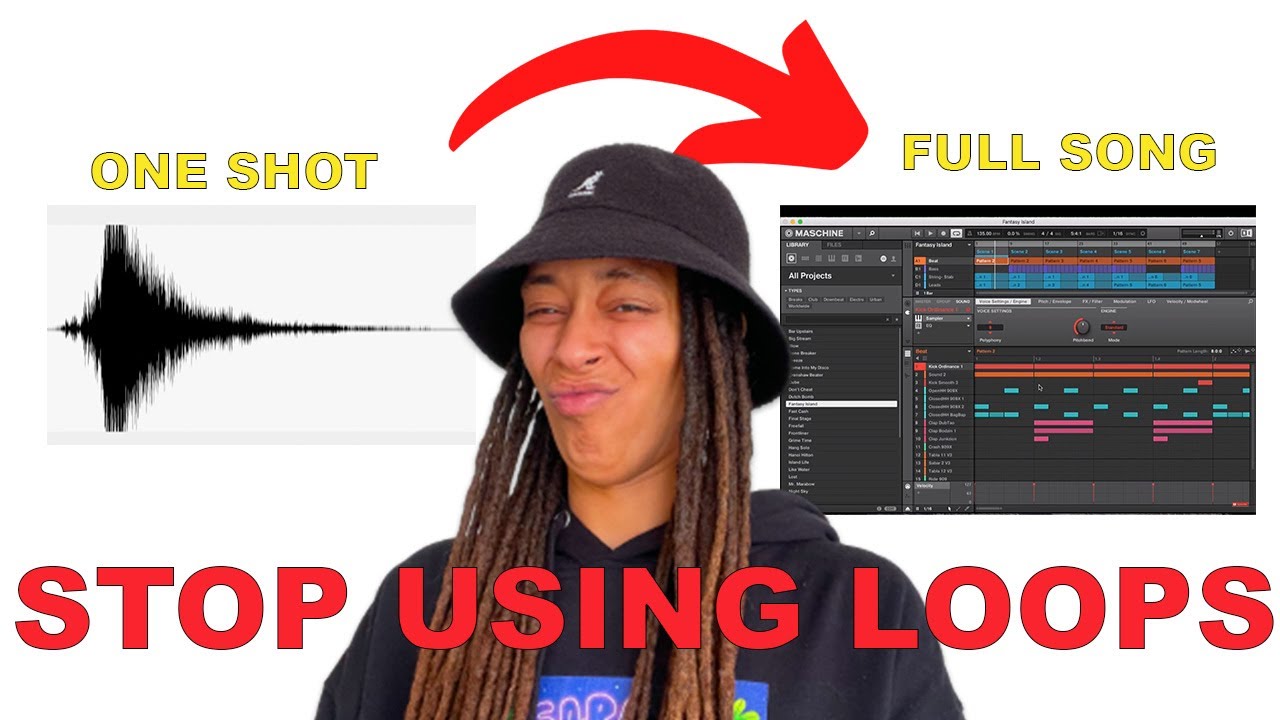 How to Make a Song Using Only One-Shots 🎹 NO LOOPS NEEDED | Maschine